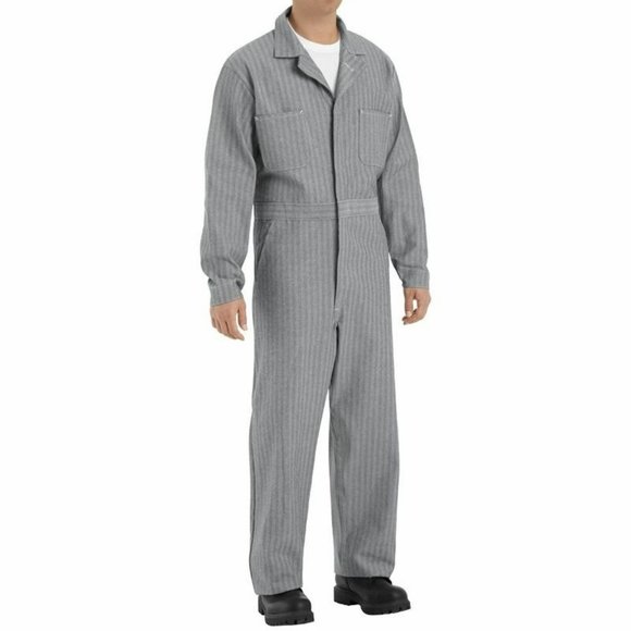 Red Cap Other - Men's Red Cap Work Coveralls 40-LN Fisher Herringbone Cotton Coveralls Snap Fron